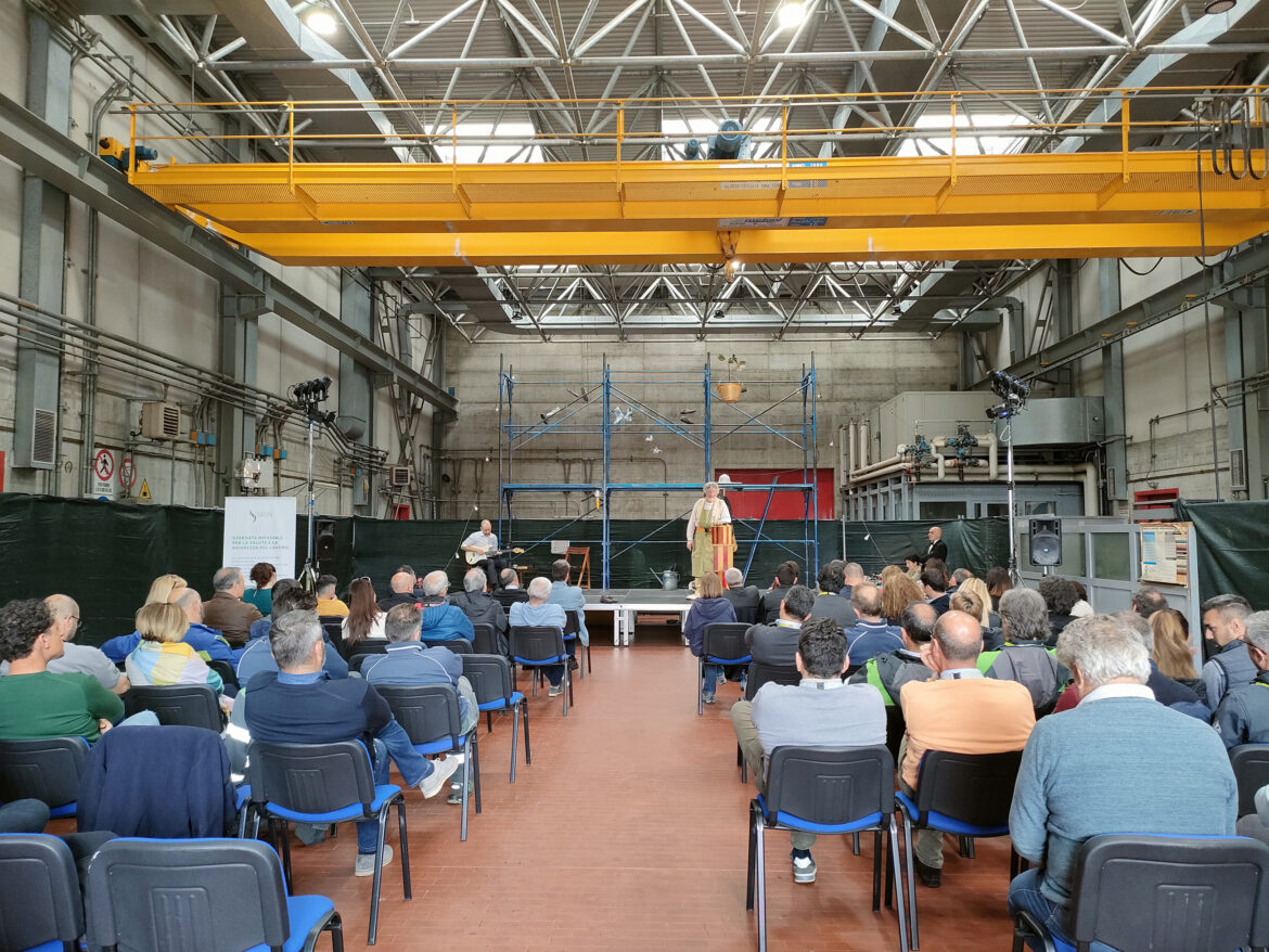 centrale nucleare Sogin di Caorso, un momento dello spettacolo 2