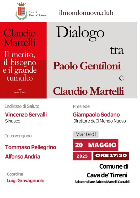 Dialogo tra Gentiloni e Martelli a Cava de’ Tirreni