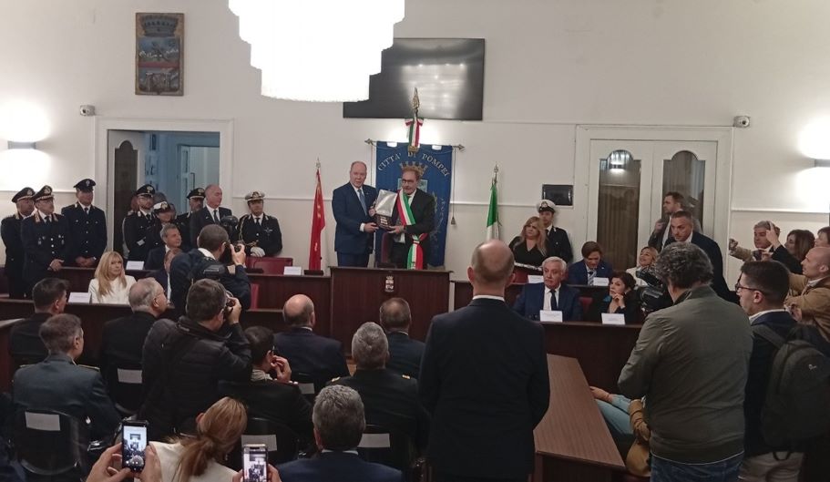 La visita a Pompei di Alberto di Monaco