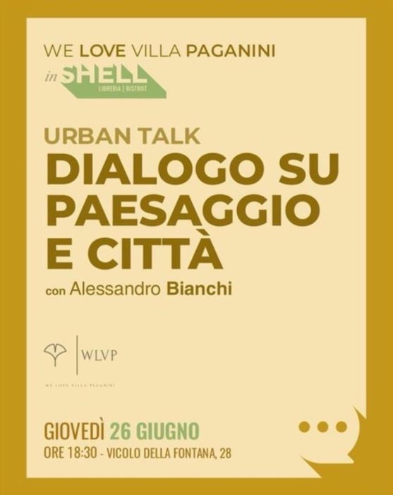 Dialogo su paesaggio e città, con Alessandro Bianchi