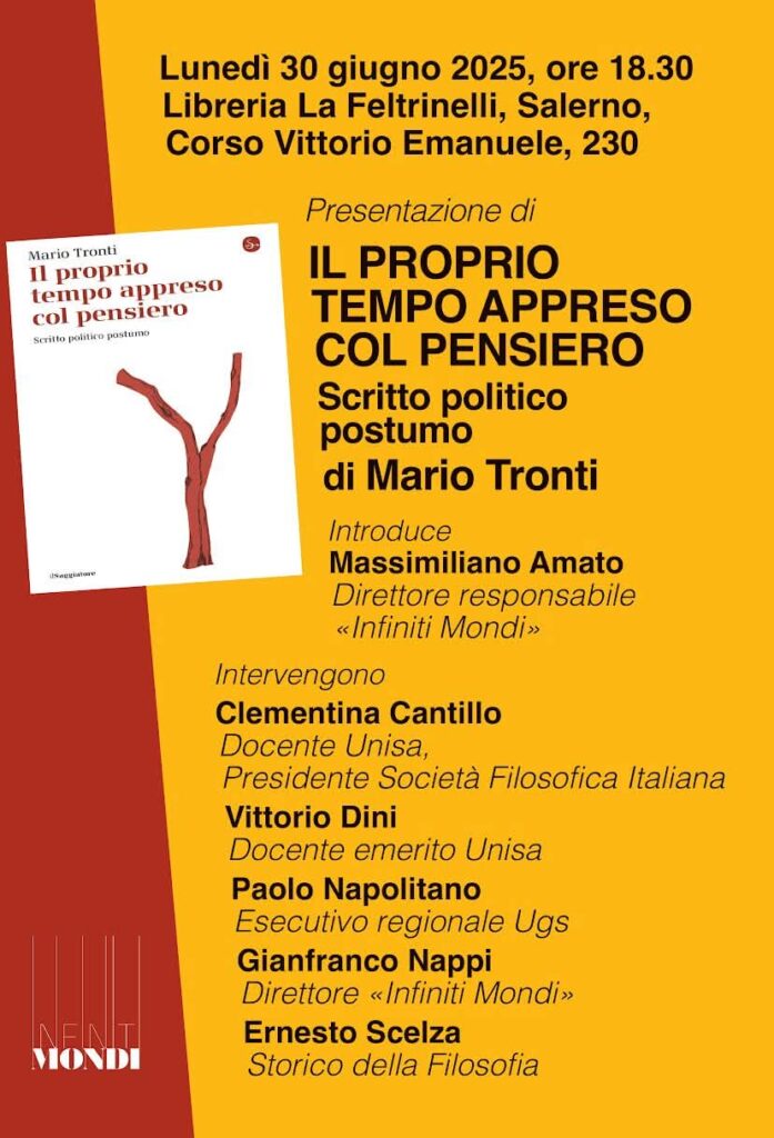 Il proprio tempo appreso col pensiero, Mario Tronti