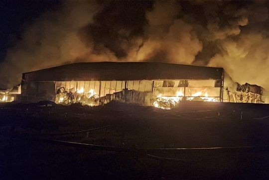 L’incendio di Teano, i monitoraggi di Arpac