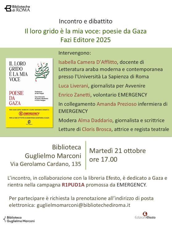 Il loro grido è la mia voce: poesie da Gaza