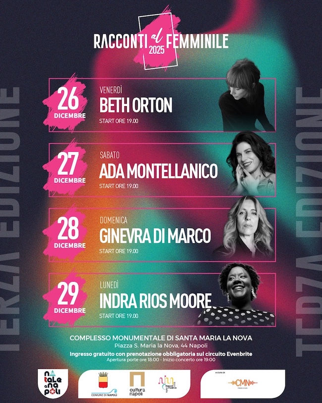 “Racconti al femminile”, musica gratuita na Napoli