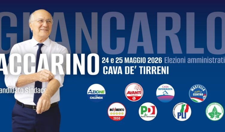 Giancarlo Accarino candidato sindaco a Cava de’ Tirreni