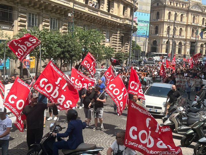 Lo sciopero generale del SI Cobas a Napoli