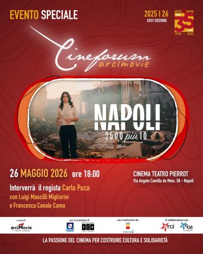 “#Napoli 2500più10” di Carlo Puca al Cinema Pierrot