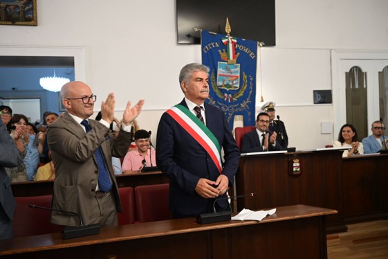Pompei saluta Giuseppe Tortora, Sindaco del centenario